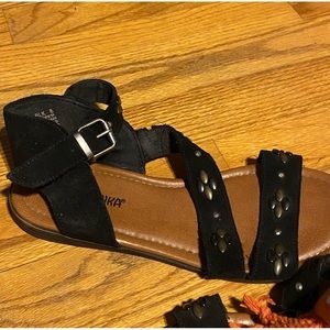 Minnetonka ankle strap sandals